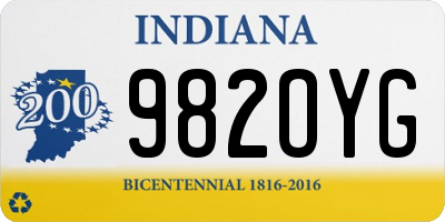 IN license plate 982OYG