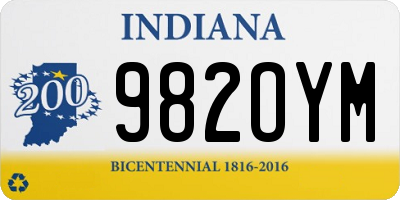 IN license plate 982OYM