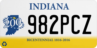 IN license plate 982PCZ