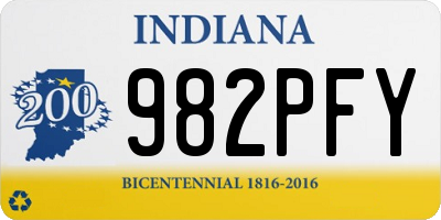 IN license plate 982PFY