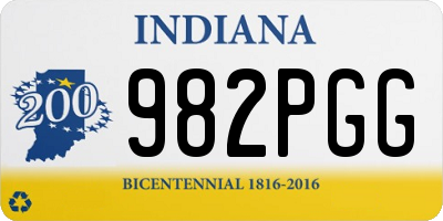 IN license plate 982PGG