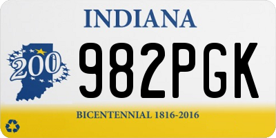 IN license plate 982PGK