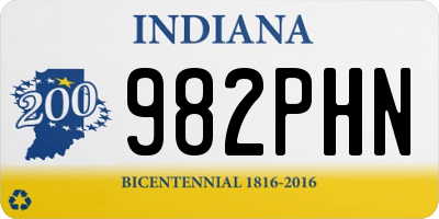 IN license plate 982PHN