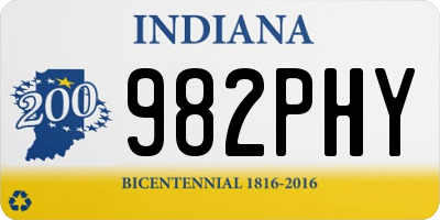 IN license plate 982PHY