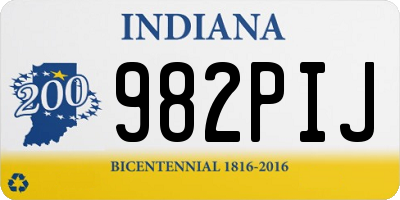 IN license plate 982PIJ