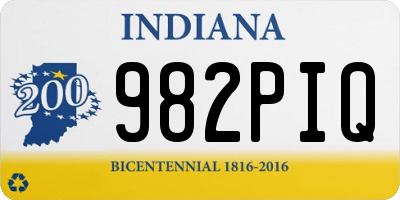 IN license plate 982PIQ