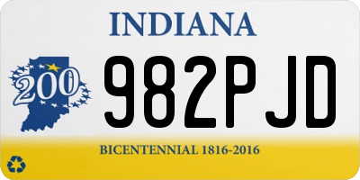 IN license plate 982PJD