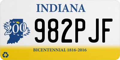 IN license plate 982PJF