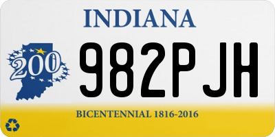 IN license plate 982PJH