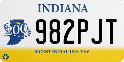 IN license plate 982PJT