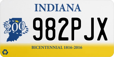 IN license plate 982PJX