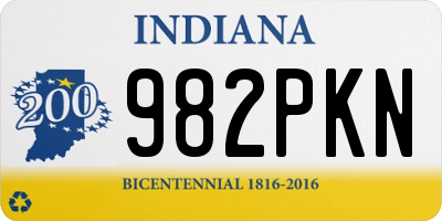 IN license plate 982PKN