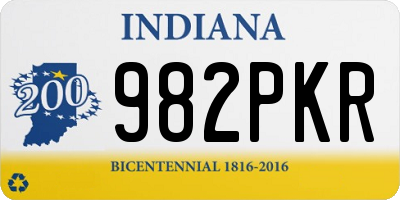 IN license plate 982PKR