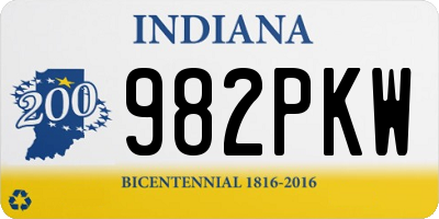 IN license plate 982PKW