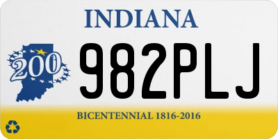 IN license plate 982PLJ