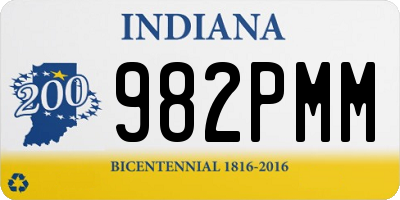 IN license plate 982PMM