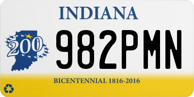 IN license plate 982PMN