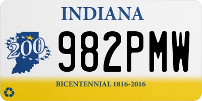 IN license plate 982PMW