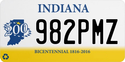 IN license plate 982PMZ