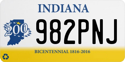 IN license plate 982PNJ
