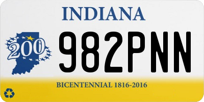 IN license plate 982PNN