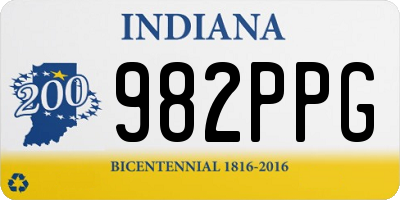 IN license plate 982PPG