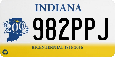 IN license plate 982PPJ