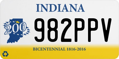 IN license plate 982PPV