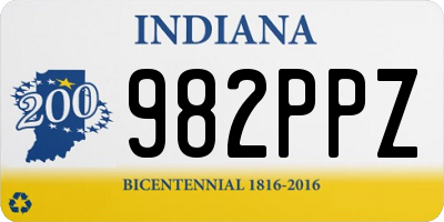 IN license plate 982PPZ