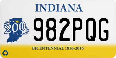 IN license plate 982PQG