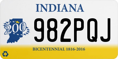 IN license plate 982PQJ