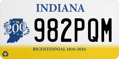 IN license plate 982PQM