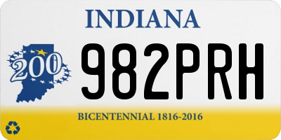 IN license plate 982PRH