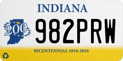 IN license plate 982PRW