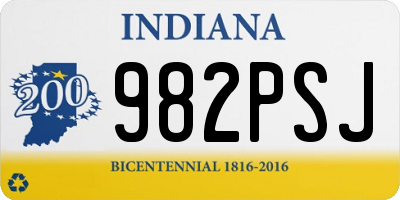 IN license plate 982PSJ