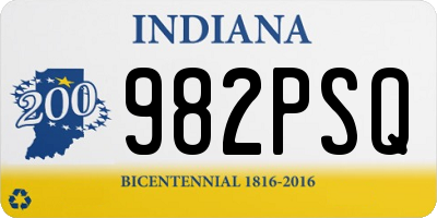 IN license plate 982PSQ
