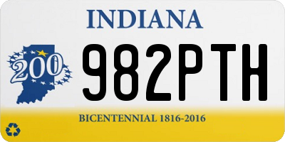 IN license plate 982PTH