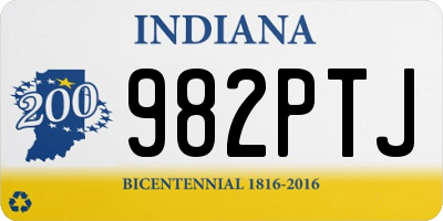 IN license plate 982PTJ