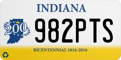IN license plate 982PTS