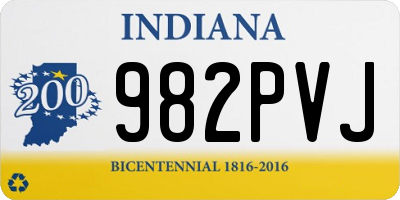 IN license plate 982PVJ