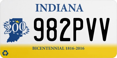 IN license plate 982PVV