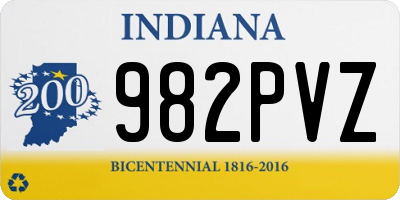 IN license plate 982PVZ