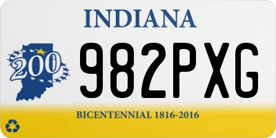 IN license plate 982PXG