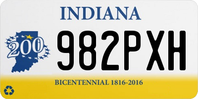 IN license plate 982PXH