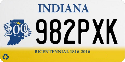 IN license plate 982PXK