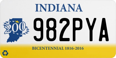 IN license plate 982PYA