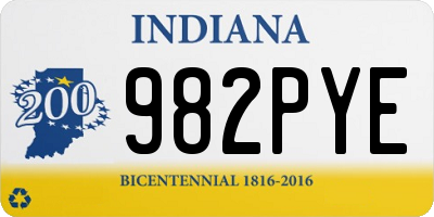 IN license plate 982PYE
