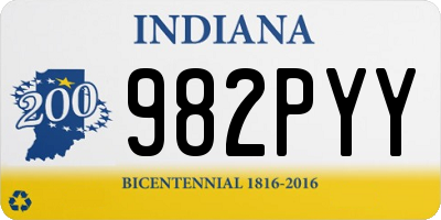 IN license plate 982PYY