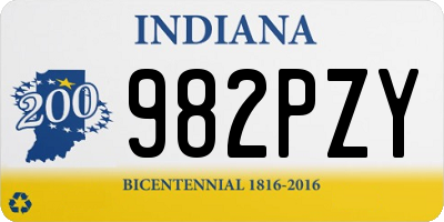 IN license plate 982PZY