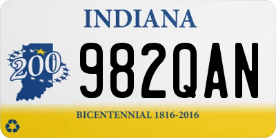 IN license plate 982QAN